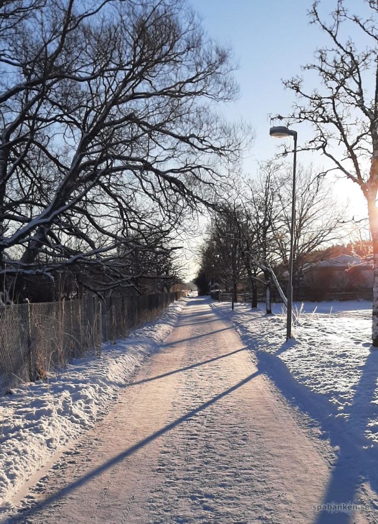 Väg med snö