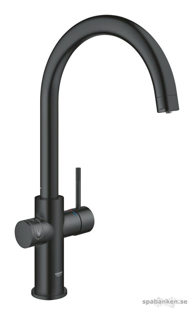 Kran från Grohe i Matt Black.